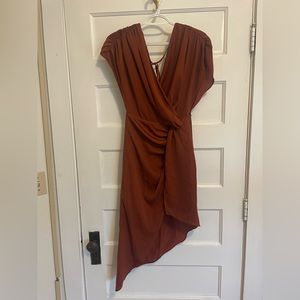 Terracotta High Low Dress